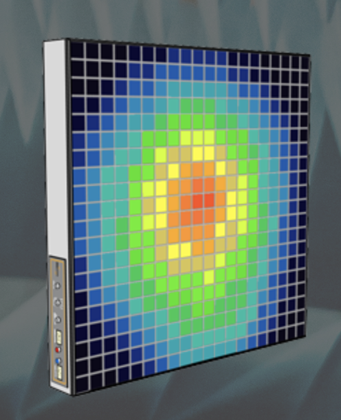 A panel used to visualize radio waves.